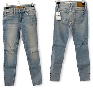 Joe's Jeans Women's Straight leg Skinny Ankle Jeans Distressed knees Split hem